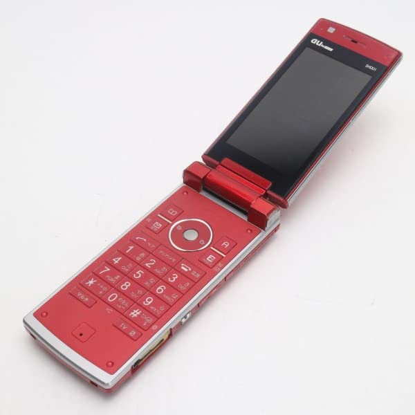 SHARP SH001 レッド折りたたみ式携帯電話 Amazon | シャープ SH001 ガーネットレッド 携帯電話 白ロム au | 携帯